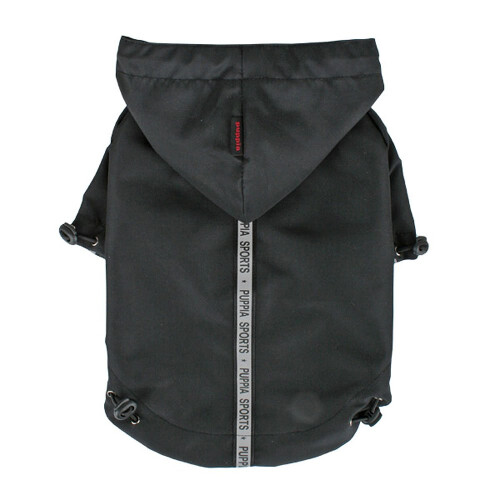 Puppia Authentic Base Jumper Raincoat  Medium  Black