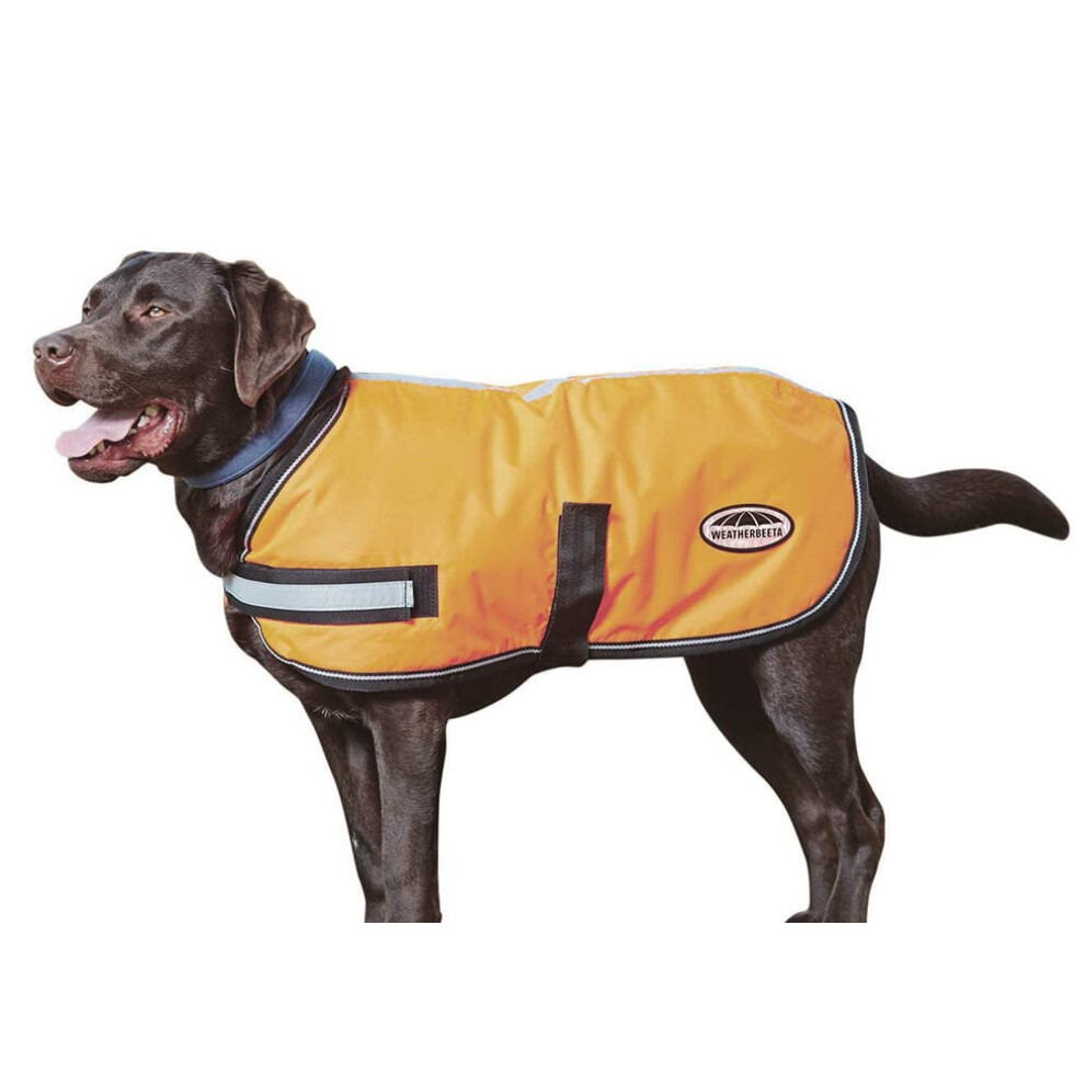 WeatherBeeta ComFiTec Reflective Parka 300D Deluxe Dog Coat  Orange  2