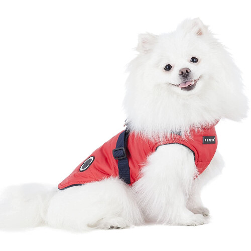 Puppia Authentic Mountaineer II Winter Vest  Medium  Red 2