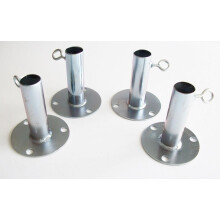 4st 1 5/8" Fotplatta Canopy Fitting/Batting Cage Markplatta (FWFP) - Passar 1 5/8" Kedjeankare