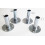 4-delige 1 5/8" Voetpad Canopy Fitting/Batting Cage Grondplaat Fitting 1