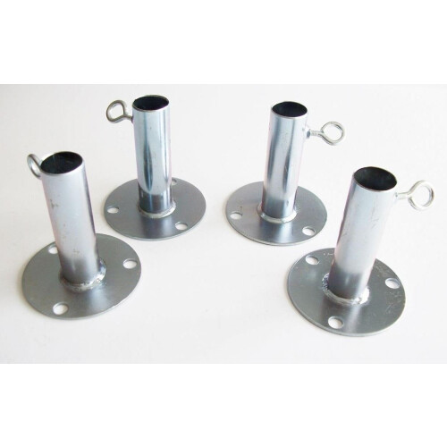4-delige 1 5/8" Voetpad Canopy Fitting/Batting Cage Grondplaat Fitting