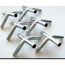 6er Set 3/4" 4-Wege Hochpunkt Kante oder Oberseite Zeltverbinder ohne Augenschrauben (FA4)
