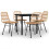VidaXL vidaXL 5-tlg. Garten-Essgruppe Poly Rattan 2