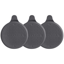 MR.SIGA Silikon-Badewannenst psel, Abflussst psel f r Dusche, Waschbecken, 13 cm Durchmesser, Grau, 3er-Pack