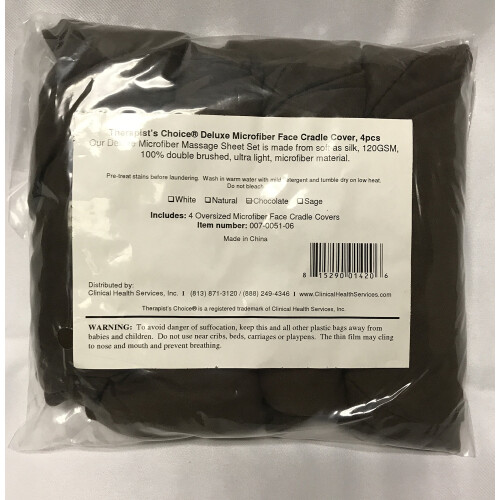 Couvercles de tête de table de massage en microfibre, 4 pcs, chocolat (marron foncé) 1
