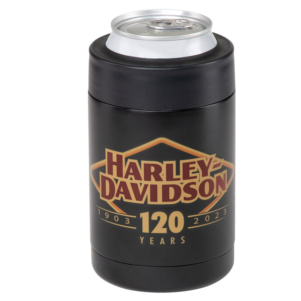 Harley-Davidson 120th Anniversary Logo Screw Top Can Cooler  Limited E