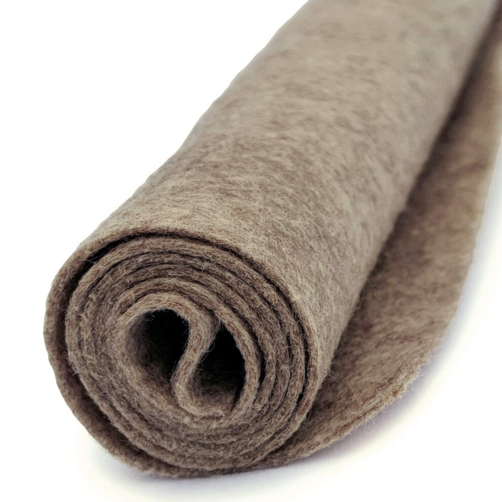 Driftwood - Wool Felt Oversized Sheet - 20% Wool Blend - 1 12x18 inch