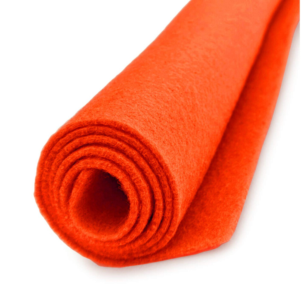 Orange - Premium Acrylic Felt XL Craft Sheet - 1 12x18 inch Sheet