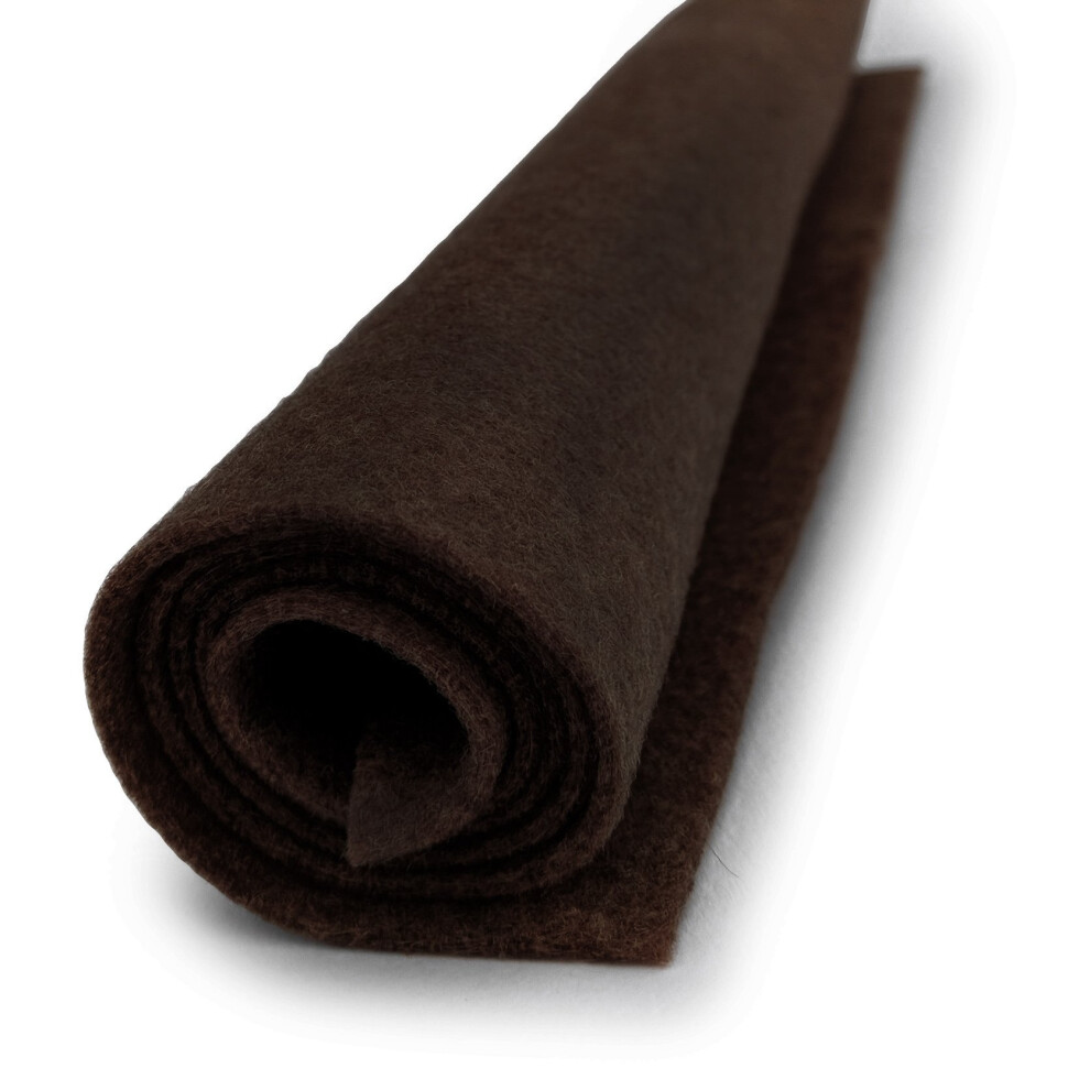 National Nonwovens Dark Brown - Premium Acrylic Felt XL Craft 12"" x 1