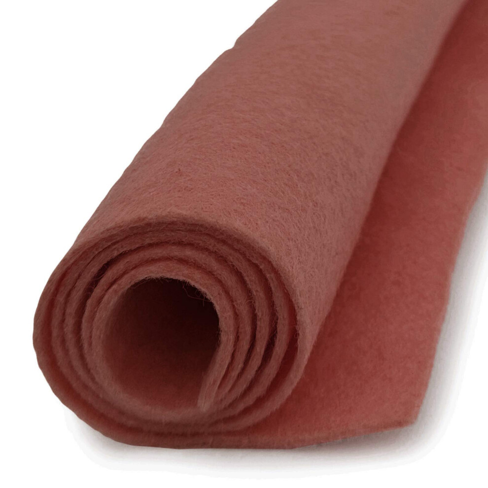 Pink Grapefruit - Wool Felt Oversized Sheet - 20% Wool Blend - 36 in x