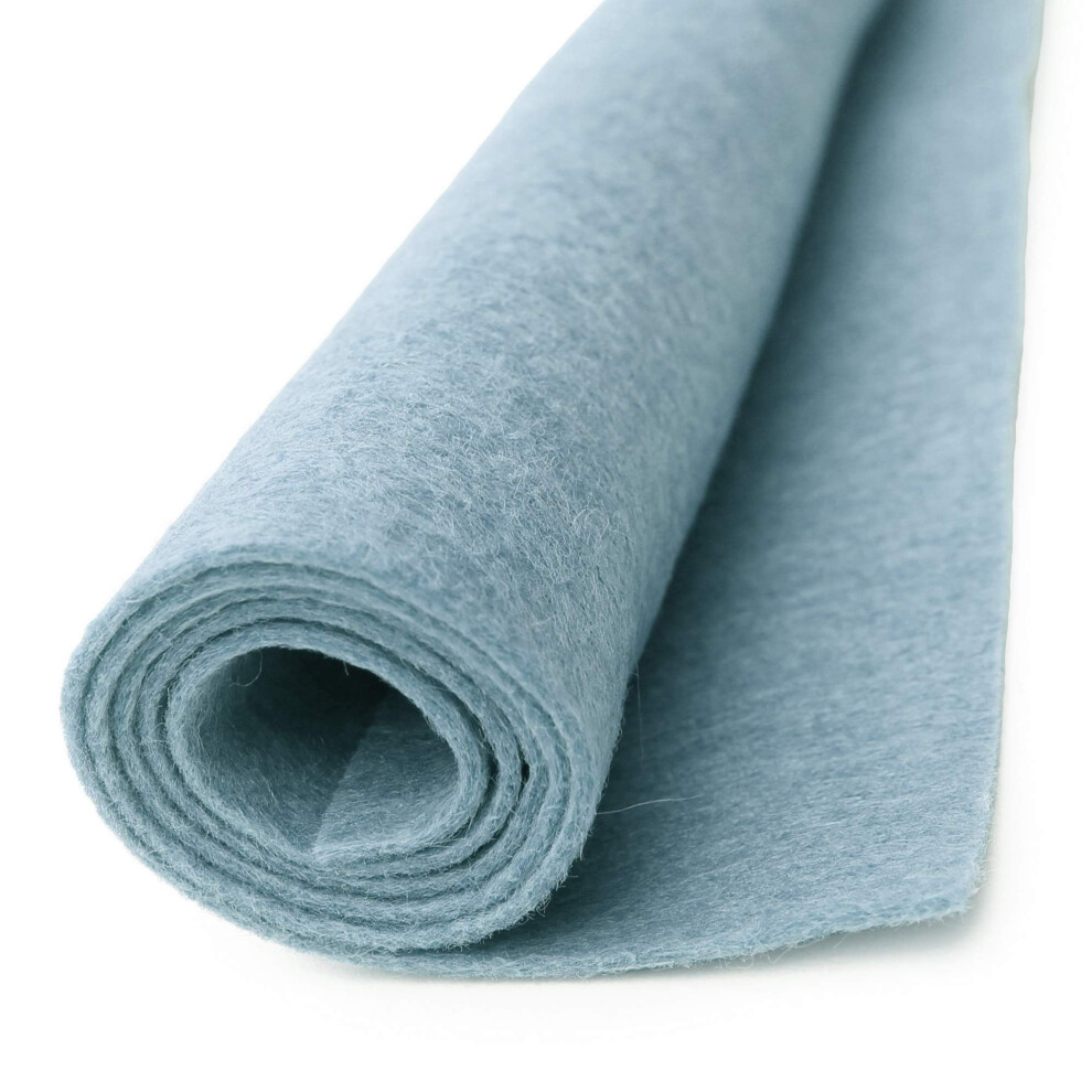 Baby Blue - Wool Felt Oversized Sheet - 20% Wool Blend - 36 in x 36 in