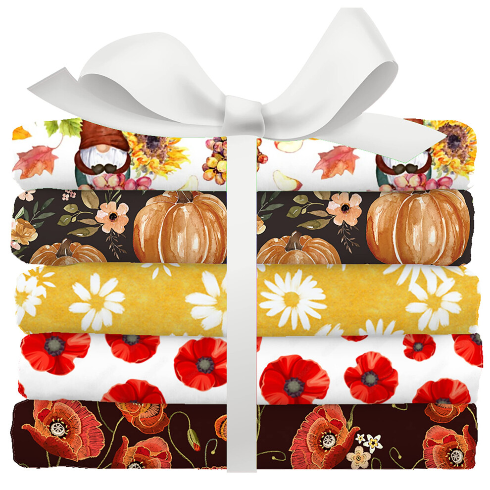 Singer  100% Cotton  5 Pieces Bundle  Colorful Autumn