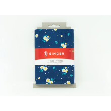 Singer Stof, 100% Katoen, Koninklijke Bloemen, 1 Yard Snit