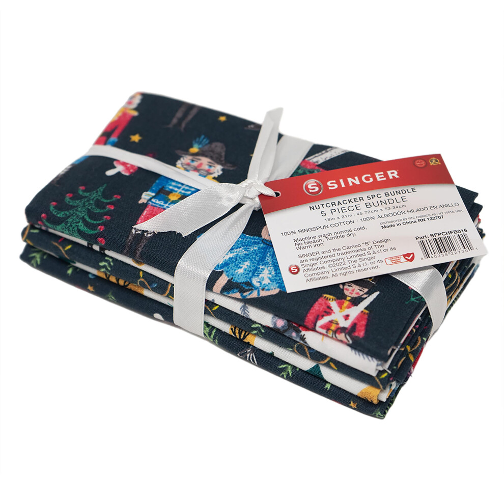 Singer  100% Cotton  Nutcracker 5 Pc Bundle