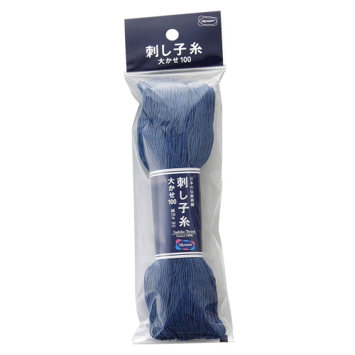 Olympus Sashiko Μεγάλος Σκουφί 111yds Νήμα, Μπλε 1