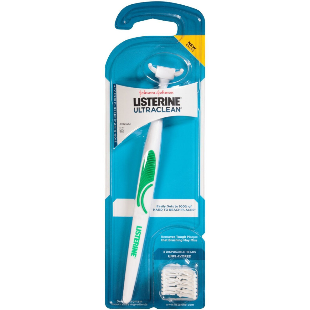 Listerine Ultraclean Access Flosser Starter  6 Count (Packaging may va