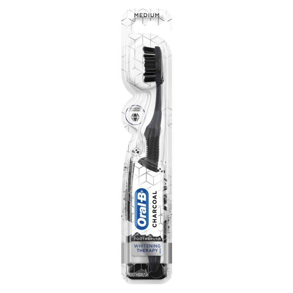 Oral B Charcoal Whitening Therapy Toothbrush Medium - 1 Ea  1count