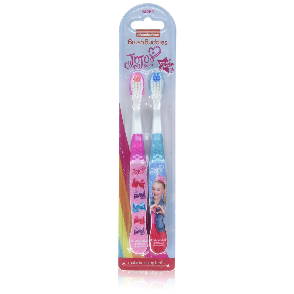 JoJo Siwa Manual Toothbrush  2 Count (Pack of 1)