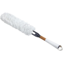 Full Circle - FC14603W Duster Microfiber Lavable avec Tête Remplaçable, Blanc