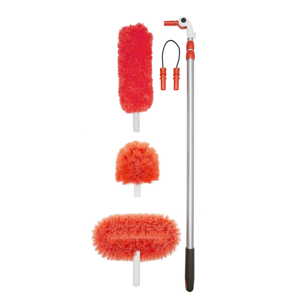 OXO Good Grips 3-in-1 Extendable Microfiber Long Reach Duster with Int