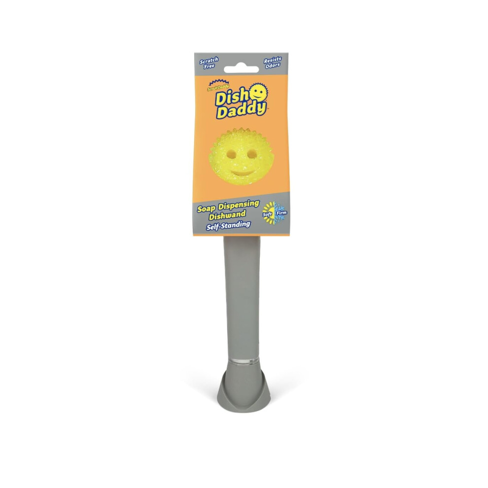 Scrub Daddy Self- Standing Soap Dispensing Dishwand  Silver