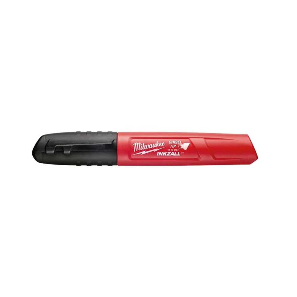 Milwaukee 48-22-3130 INKZALL Black Chisel Tip Markers  Black