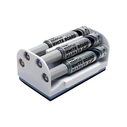 Pentel Pentel Maxiflo Liquid Ink Drywipe Marker Eraser Set