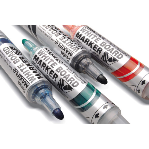 Pentel Pentel Maxiflo Liquid Ink Drywipe Marker Eraser Set 2