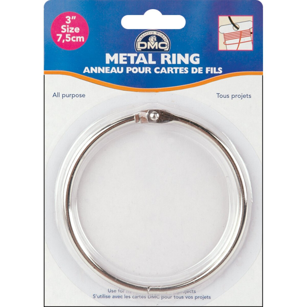 DMC Metal Ring 3""  1/Pkg