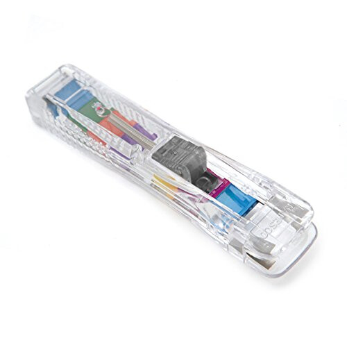 Rapesco Supaclip #40 Dispenser with 25 Multicoloured Refill Clips (RC4 1