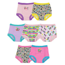 Disney Baby Flicka Minnie Mouse Byxor 3-pk, 10-pk Stl 18m, 2t, 3t & 4t samt Toalettträning Kalsonger, Minnietraining7pk, 4T US