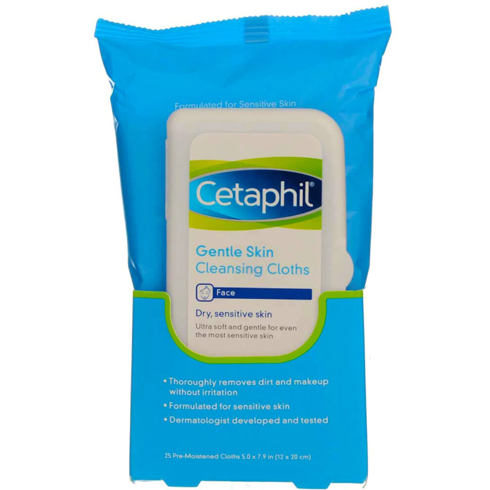 Cetaphil Gentle Skin Cleansing Cloths  25 sheets (Pack of 4)