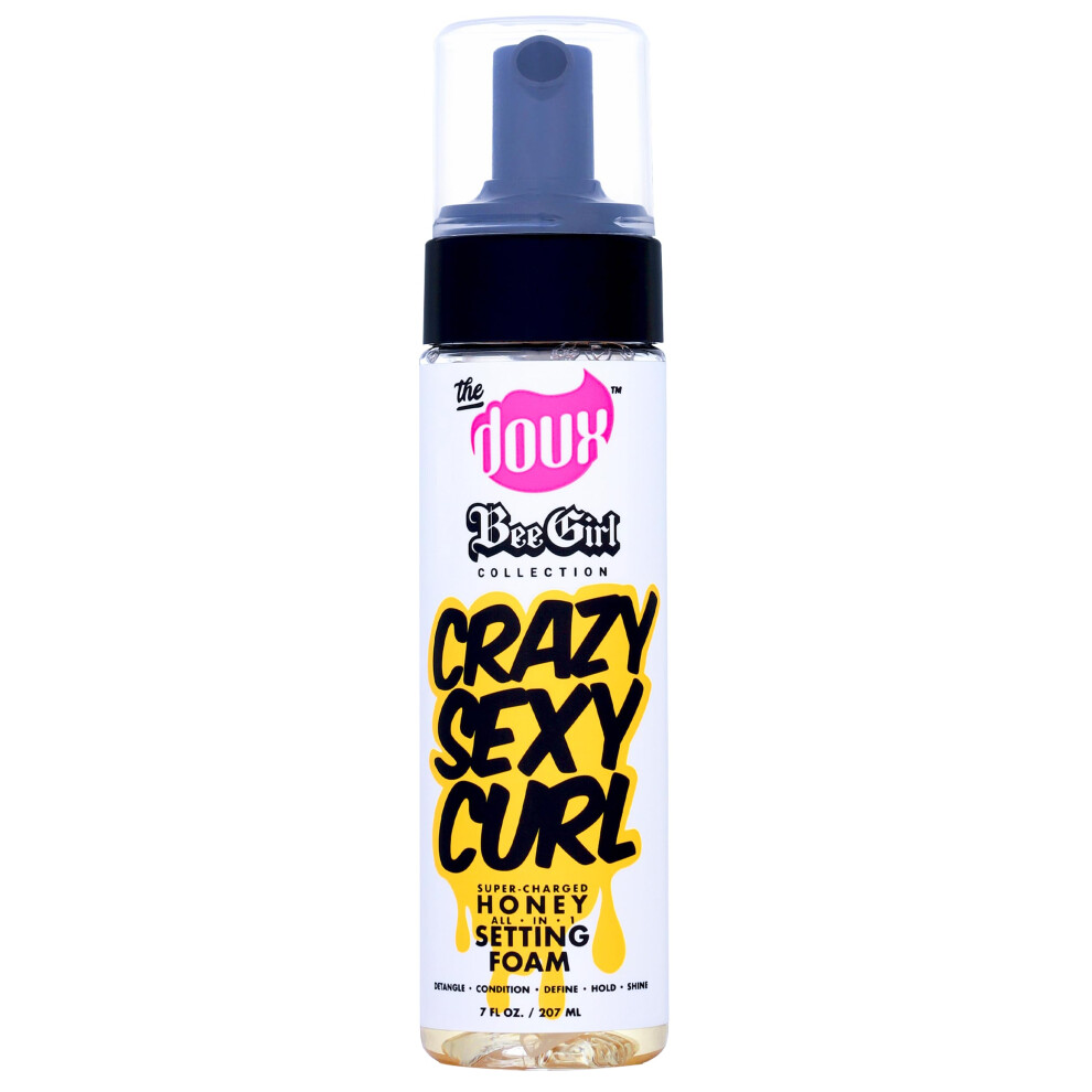 The Doux CRAZYSEXYCURL Honey Setting Foam - Curly Hair Mousse - All-in