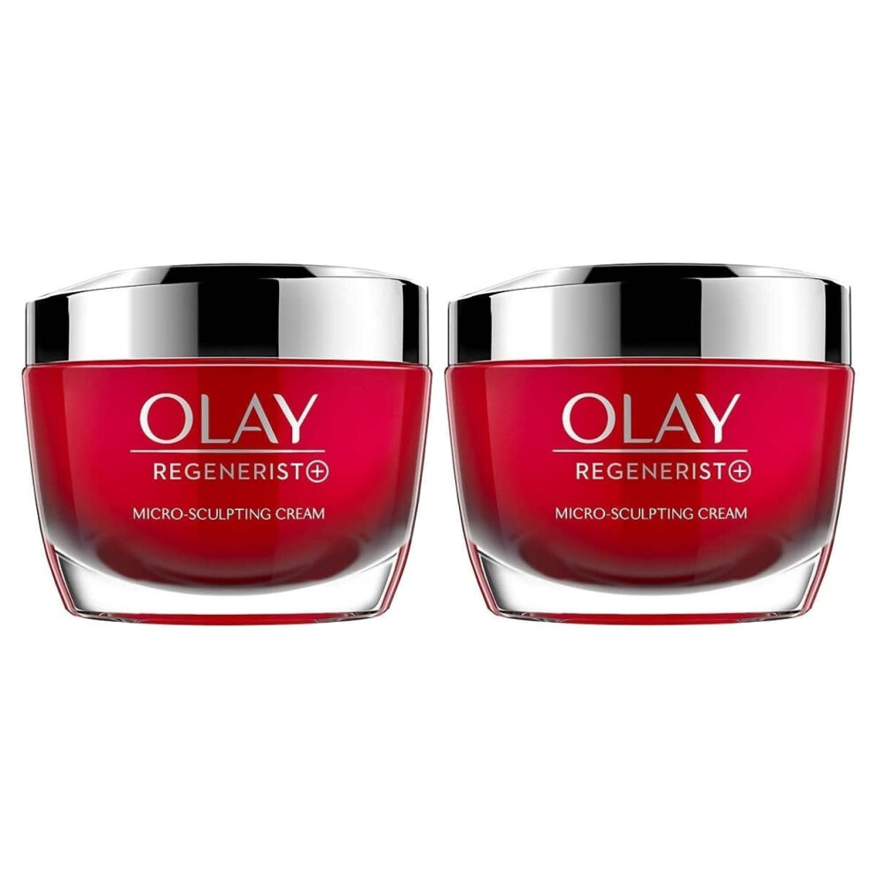 Olay Regenerist Plus Micro Sculpting Cream  1.7 Ounce (Pack of 2)