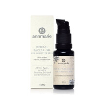 Annmarie Skin Care Huile Faciale Herbacée Pour Peau Sensible - Huile Sans Parfum Avec Squalane, Huile Sacha Inchi + Camélia (15Ml)