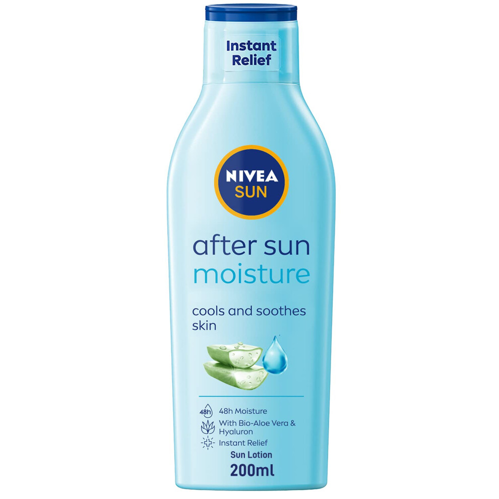 Nivea Sun Moisturising After Sun Lotion With Aloe Vera Silky Skin Feel