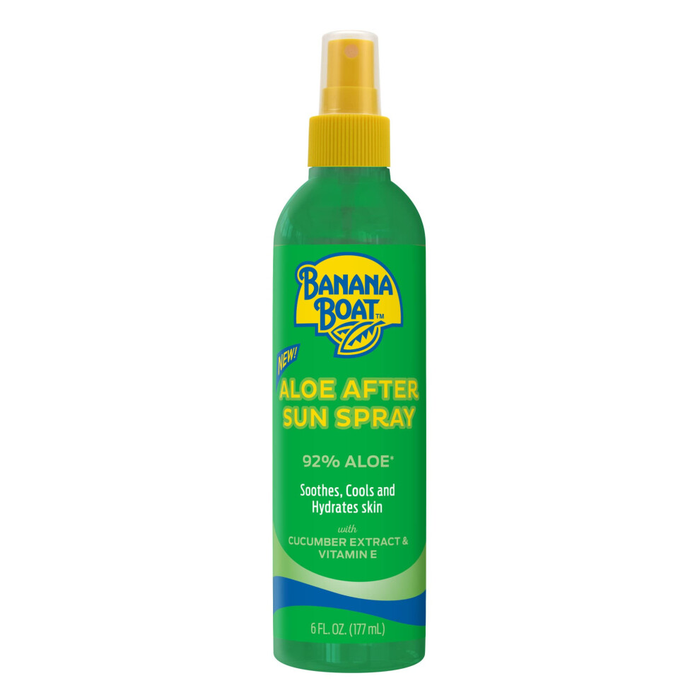 Banana Boat Aloe After Sun Spray  6oz | Aloe Vera Spray with Cucumber