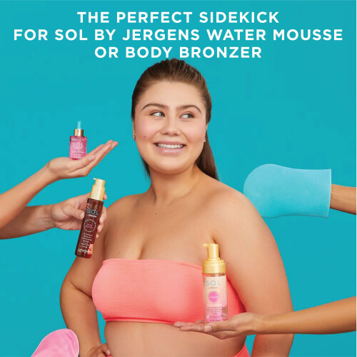 Jergens SOL Μάσκα Εφαρμογής Self Tanner, Άψογος, Χωρίς Λωρίδες, Γάντι Μπλέντερ Ήλιου 1
