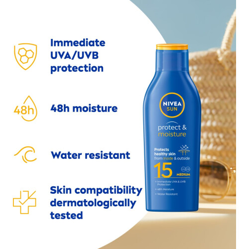NIVEA Sun by Nivea Moisturizing Sun Lotion SPF15 200ml 1