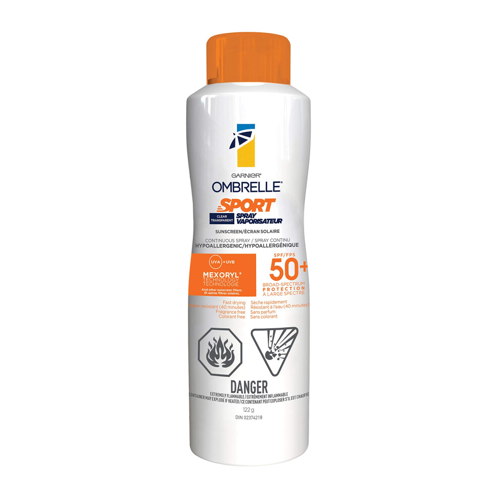 OMBRELLE SPORT  Continous Spray SPF 50 Clear/transparent  122g/4.3 oz