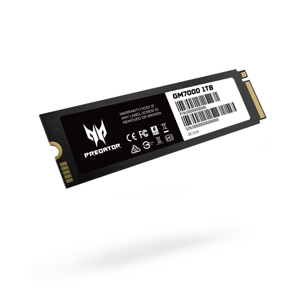 Acer Predator Gm7000 1Tb Nvme Gen4 Gaming Ssd M.2 2280 Compatible Wi