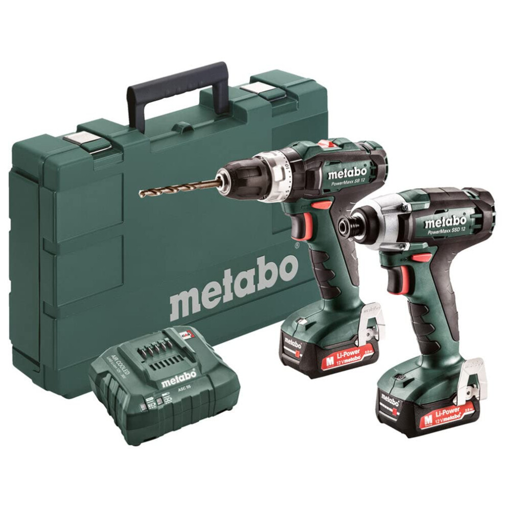 Metabo - SSD 12 + SB 12 2X 2.0Ah Combo Kit (685167520 SSD 12 + SB 12 2