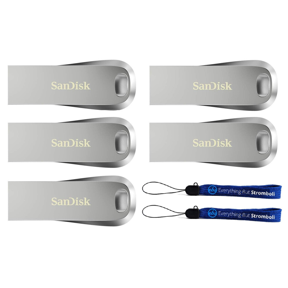 SanDisk Ultra Luxe 32GB USB 3.1 Flash Drive (Bulk 5 Pack) Works with C