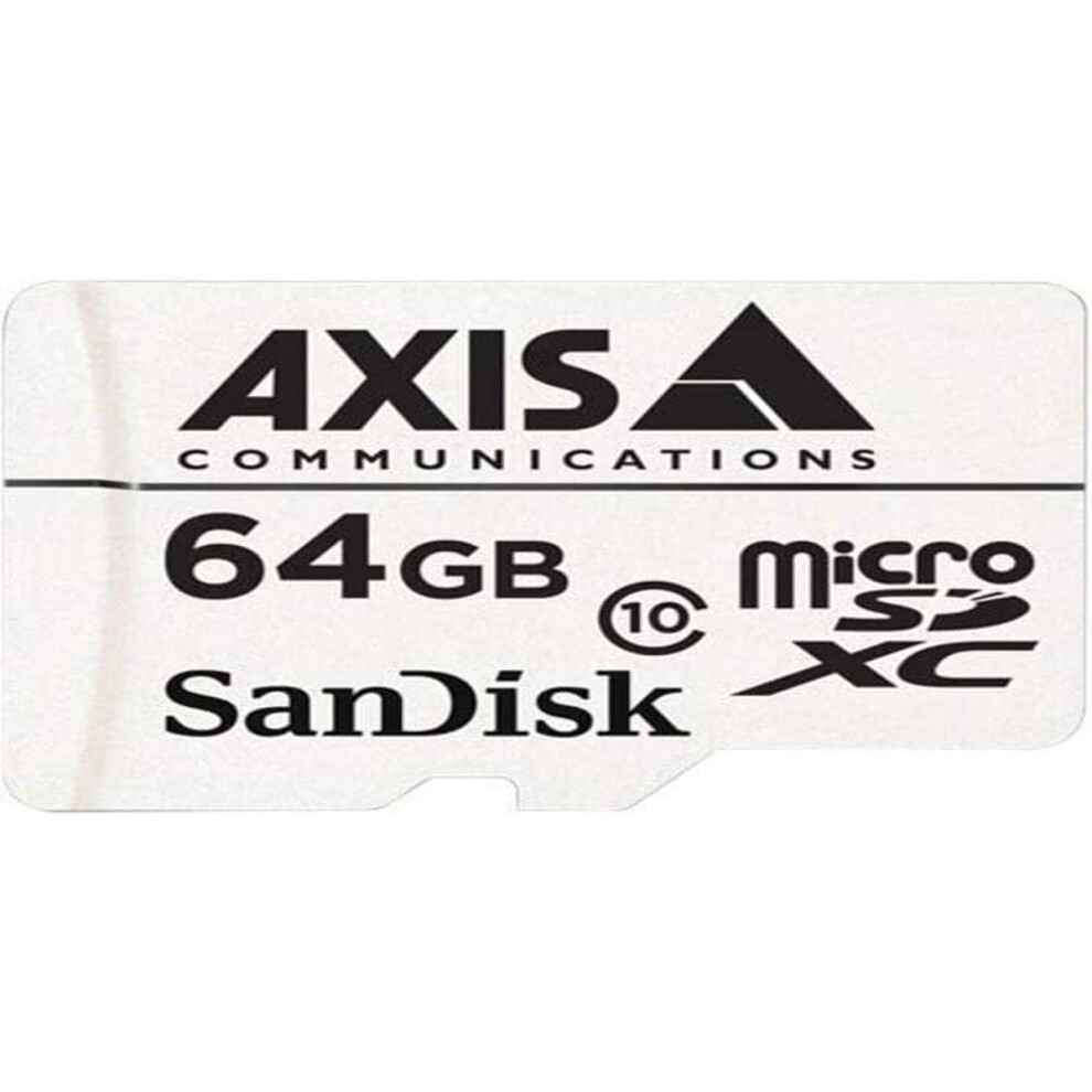 Axis 5801-951 Surveillance Flash Memory Card 64 GB MicroSDXC  White