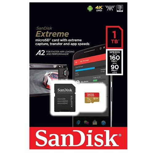 SanDisk SanDisk Extreme 1TB MicroSD Memory Card for DJI Mavic Mini 2 Drone - C 1