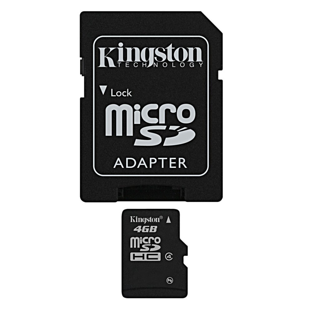 Kingston 4 GB microSDHC Class 4 Flash Memory Card SDC4/4GB