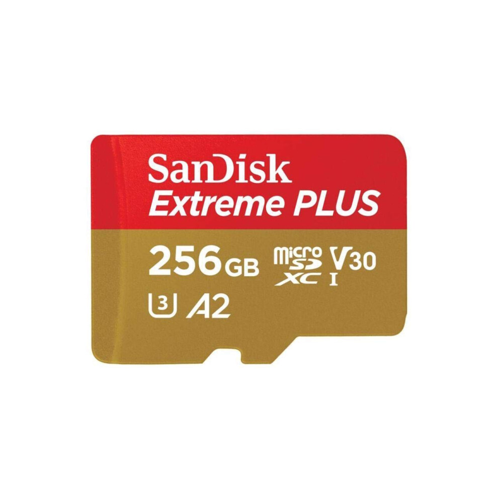 SanDisk Extreme Plus 256GB microSDXC Card with Adapter UHS-I  U3  A2