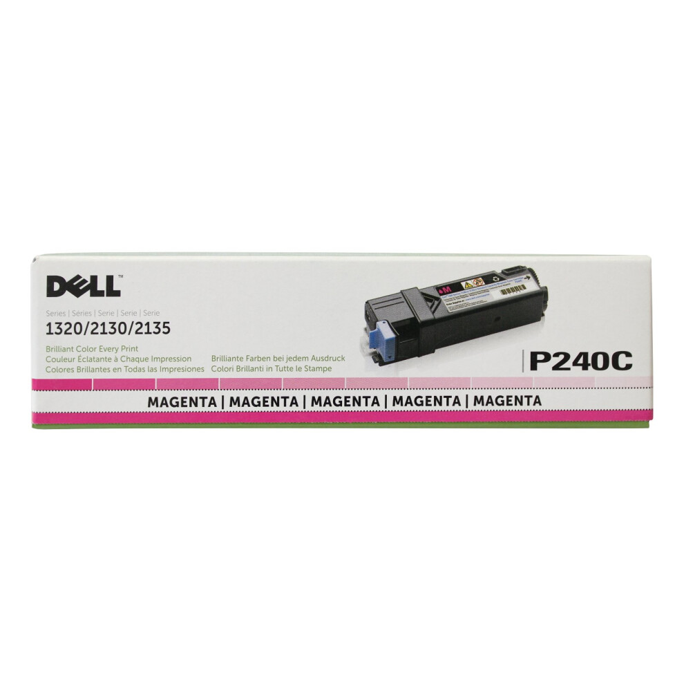 Dell P240C 1320C 2130 2135 Toner Cartridge (Magenta) in Retail Packagi