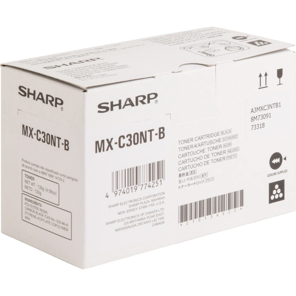 SHARP OEM Toner Cartridge  Black  Yield 6 000